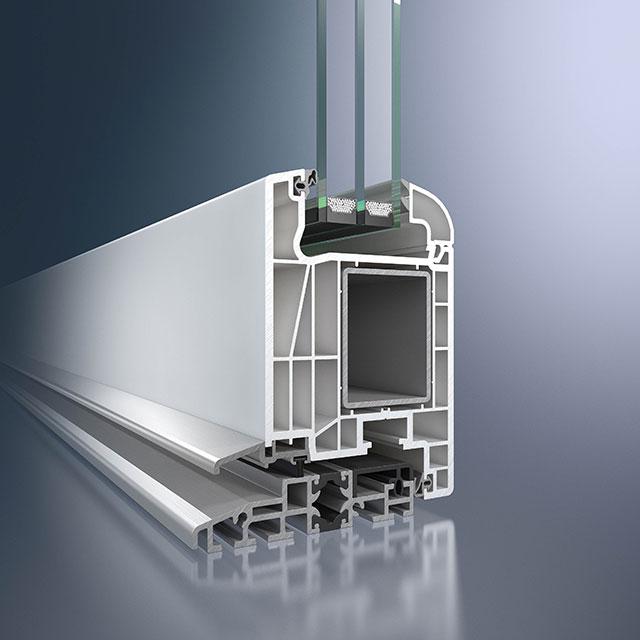 Schüco Low Step onderprofiel detail